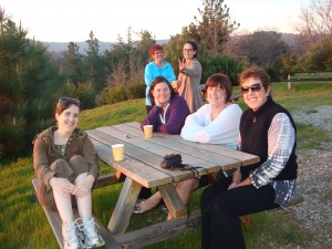 The Yogins at sunset