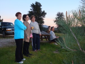 Viewing sunset